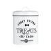 Gracie Oaks Metal 4.37 qt. Pet Treat Jar Metal in Black/White | 10 H x 7 W x 7 D in | Wayfair 31B5039A3B784EC9B8046802B3A31146
