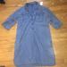J. Crew Dresses | Bn J Crew Long Sleeve Denim Dress W Pockets | Color: Blue | Size: Xs