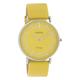 Oozoo Women's Vintage Flat Watch with Leather Strap and Shiny Elements in The 40 mm dial., C20128 - Yellow/Yellow, Strap
