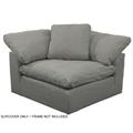 Sunset Trading Cloud Puff Slipcover for Sofa Sectional Modular Corner Arm Chair In Gray Performance Fabric - Sunset Trading SU-145851SC-391094