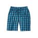 Men's Big & Tall Hanes® 2-Pack Sleep Shorts by Hanes in Bright Navy Blue Plaid (Size 7XL)