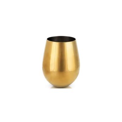 Viski Gold Stemless Wine Glasses (Set of 2) Glassware