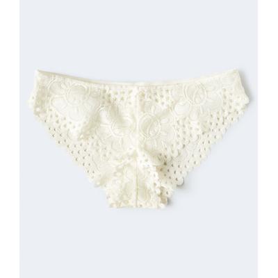Aeropostale Womens' Floral Lace Cheeky - White - S...