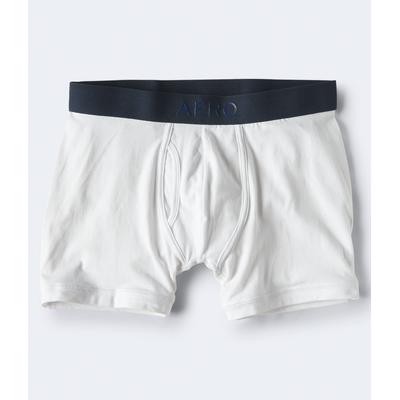 Aeropostale Womens' Rubberized Logo Knit Boxer Briefs - White - Size XS - Cotton