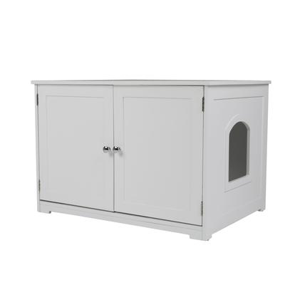 Kitty Litter Loo Bench in White - Zoovilla PTH1051720100