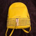 Michael Kors Bags | Michael Kors Studded Rhea Backpack - Canary Yellow | Color: Gold/Yellow | Size: Os