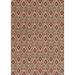 Brown/Red 25 x 0.44 in Area Rug - Dakota Fields Glastonbury Geometric Tufted Red/Brown Area Rug Nylon | 25 W x 0.44 D in | Wayfair