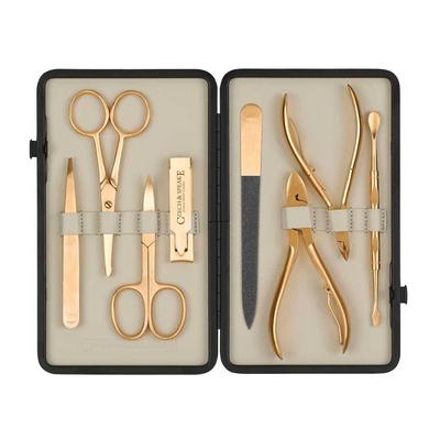 Czech & Speake - Leather-Bound Manicure Set - Gold/Cream Nägel kürzen 1 ct Image