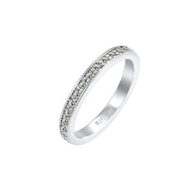 Elli - Glamourös Kristalle 925 Sterling Silber Ringe 1 ct Damen