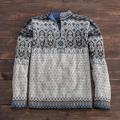 Tarabuco Market,'Men's Blue Patterned Alpaca Sweater'