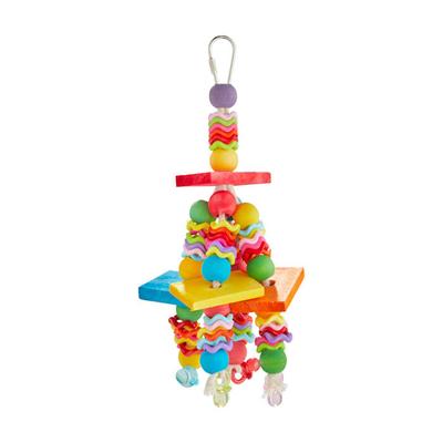 You & Me Fiesta On The Blocks Chewing Bird Toy, Small