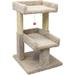 2 Level Tan Cat Play Perch, 32" H, 30 LBS