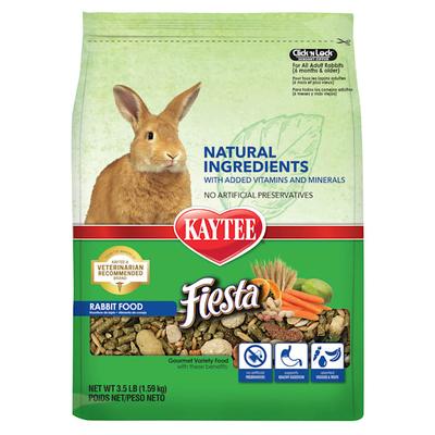 Kaytee Fiesta Naturals Rabbit Food, 3.5 lbs.