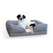 Pillow-Top Orthopedic Lounger Gray Dog Beds, 28" L X 36" W, Large