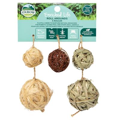 Oxbow Enriched Life Roll Arounds Small Animal Chews, 0.07 lb.