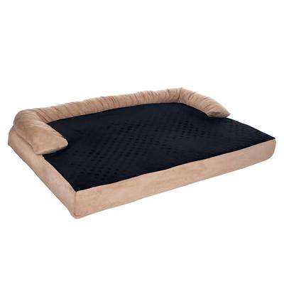Pet Adobe Black Orthopedic Memory Foam Pet Bed, 32" L X 45.5" W X 9" H, Black