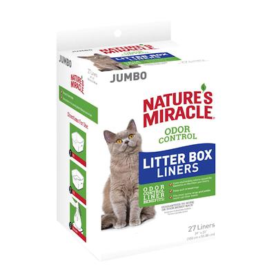 Nature's Miracle Odor Control Jumbo Cat Litter Box Liners, Count of 27
