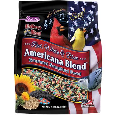 Brown's Bird Lover's Blend Red, White and Blue Americana Blend Dry Food, 7 lbs.