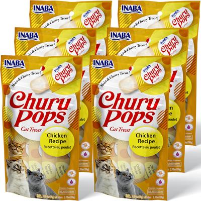 Inaba Churu Pops Chicken Receipe Cat Treats, .54 oz., Count of 24