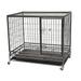 Heavy Duty Dog Crate, 44" L X 30" W X 38" H, Large, Silver