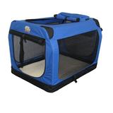 Portable Soft Blue Dog Crate, 20" L X 13" W X 13" H, Small