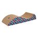 Assorted Cardboard Curve Cat Scratcher, 17.5" L X 7.75" W X 3.3" H, Medium