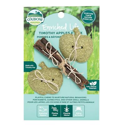 Oxbow Enriched Life Timothy Apple & Stix for Small Animals