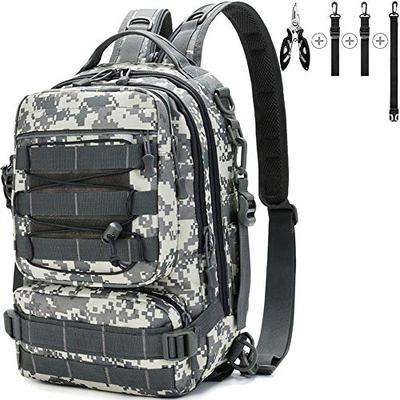 Meprona Fishing Tackle Backpack Storage Bag, Outdoor Shoulder Backpack,  Water-Resistant Fishing Gear Bags with Rod
