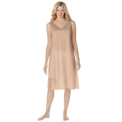 Plus Size Women's Lace-Trim Slip by Comfort Choice in Nude (Size 26/28) Full Slip