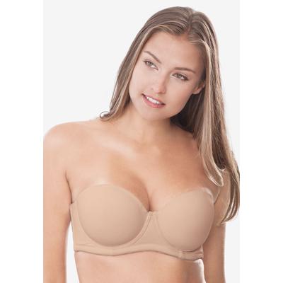 Plus Size Women's Convertible Strapless Underwire Bra by Comfort Choice in Nude (Size 40 D)