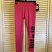 Converse Bottoms | Converse Girls All*Star Pink Leggings - M | Color: Black/Pink | Size: Mg