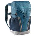 VAUDE Kinderrucksack Jungen & Mädchen Puck 10 Liter in blau, komfortabler Wanderrucksack Kinder, Wetterfester Schulrucksack mit Regenhülle & Lupe, viel Stauraum