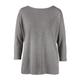 Cornelie Weiss Homewear 3-Teiler, 3/4-Arm-Shirt - 44 - Grau-meliert, Damen, aus Baumwolle