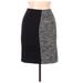 H&M Casual Skirt: Gray Marled Bottoms - Women's Size 6