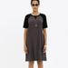 Madewell Dresses | Madewell Colorblock T-Shirt Black Gray Shift Dress | Color: Black/Gray | Size: Xs