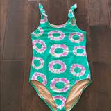 J. Crew Swim | Crew Cuts J Crew Girls 1 Piece Tye Dye Swimsuit | Color: Green/Purple | Size: 14g