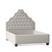 My Chic Nest Lexi Upholstered Platform Bed Upholstered in White | 65 H x 77 W x 90 D in | Wayfair 557-1033-1110-CK