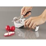 Smith's 2 Stage Manual Knife Sharpener Ceramic in White | 8 H x 1.75 W x 2.88 D in | Wayfair 50003