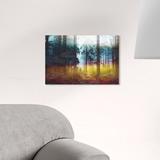 Art Remedy Nature & Landscape Evergreen Forest Scent - Graphic Art Print Canvas in White/Brown | 36 H x 54 W x 1.5 D in | Wayfair