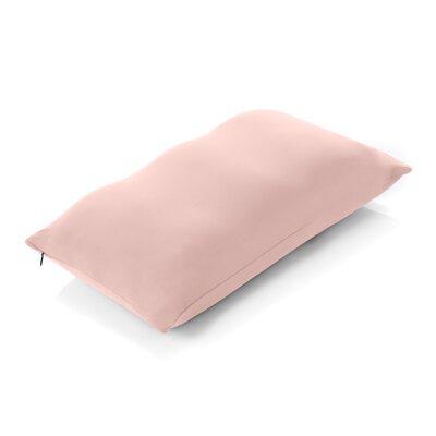 PILLOWY Premium Microbead Foam Firm Support Pillow Microfiber | 16 H x 24 W x 6 D in | Wayfair BEDMIC-LRG-CreamPeach