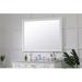 Metcalfe Modern & Contemporary Bathroom/Vanity Mirror in White Laurel Foundry Modern Farmhouse® | 36 H x 48 W x 1 D in | Wayfair