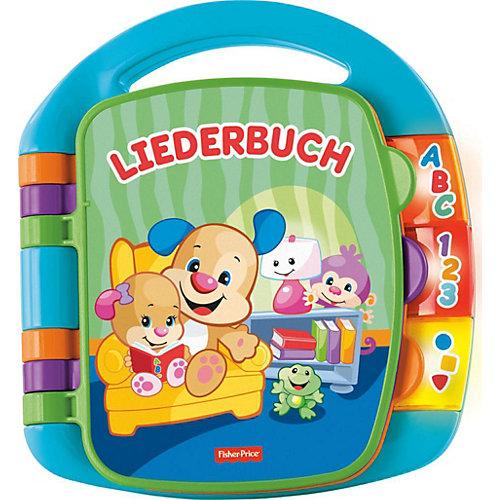 Fisher-Price Lernspaß Liederbuch (blau), Baby-Spielzeug mit Musik, Lernspielzeug mehrfarbig