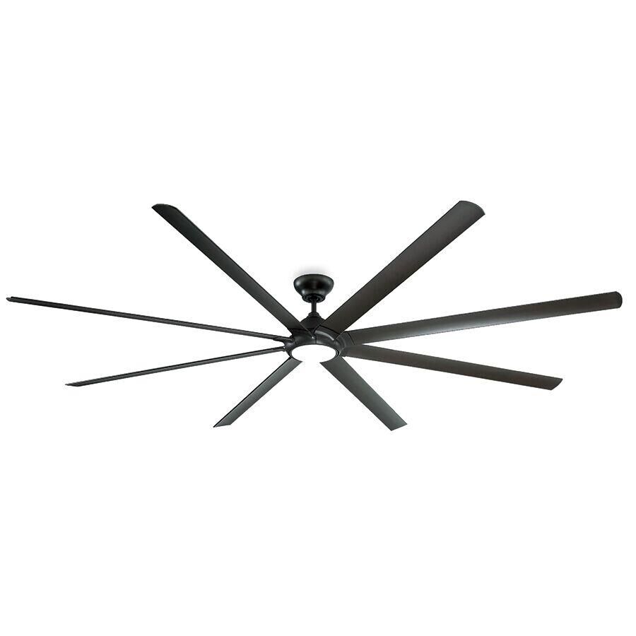 Modern Forms Hydra Outdoor Rated 120 Inch Ceiling Fan with Light Kit - FR-W1805-120L35-BZ