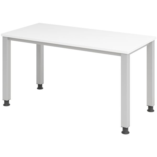 HAMMERBACHER Schreibtisch »Home Office« 140 cm breit und mechanisch höhenverstellbar bis 81 c weiß, 140x81x67.2 cm Image