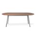 Gus* Modern Bracket Dining Table Oval Base Walnut Wood in Brown | 29.5 H x 78.5 W x 35.5 D in | Wayfair ECDNBRAC-gr-wn