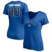 Women's Fanatics Branded Royal Toronto Blue Jays Personalized Winning Streak Name & Number V-Neck T-Shirt