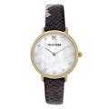 Trendy Kiss Damen Analog Quarz Uhr mit Leder Armband TG10133-01