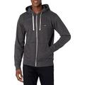Billabong Men's Classic Zip Fleece Hoody Hooded Sweatshirt, Black Texture, XL
