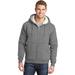 CornerStone CS625 Heavyweight Sherpa-Lined Hooded Fleece Jacket in Grey size 5XL | Cotton/Polyester Blend