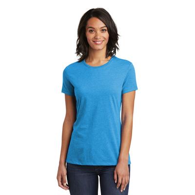 District DT6002 Women's Very Important Top in Heathered Bright Turquoise size 2XL | Cotton/Polyester Blend